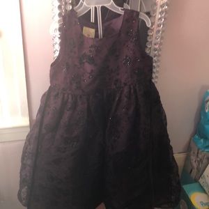 Beautiful cinderella style purple and black dress.